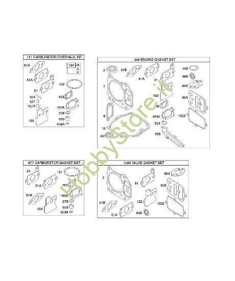 G - Kit/set guarnizioni B&S - 12 €¦ 12Q502-0194-B1 brand Stihl